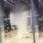 EL TECHO DEL AEROPUERTO JORGE NEWBERY COLAPSO