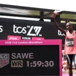 Histórico: Sabastian Sawe bajó las dos horas y rompió el récord mundial de maratón