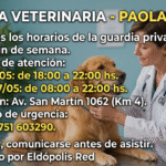 GUARDIAS VETERINARIAS PARA ESTE FIN DE SEMANA