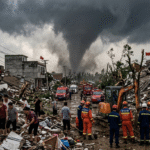TRAGEDIA EN CHINA: UN VIOLENTO TORNADO DEJA AL MENOS OCHO MUERTOS Y DEVASTACIÓN