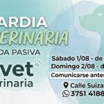 GUARDIAS VETERINARIAS PASIVAS PARA ESTE FIN DE SEMANA EN ELDORADO